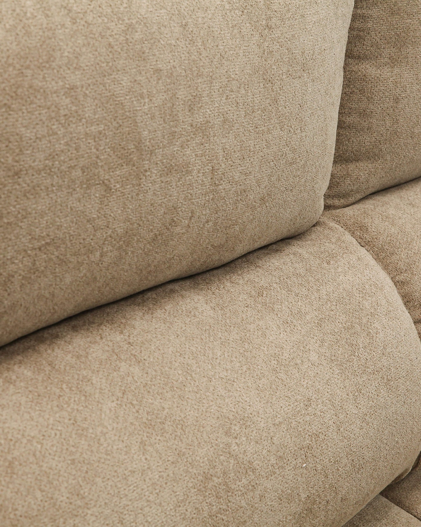 Sofá chaiselongue con asientos deslizantes