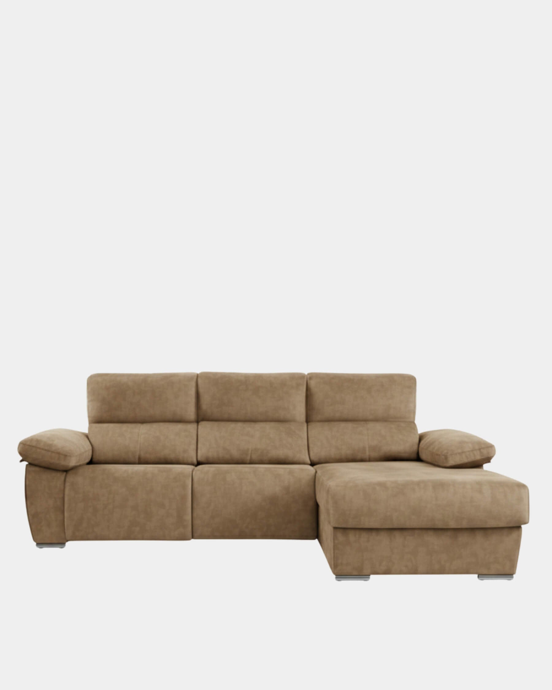 Sofá 3 plazas chaiselongue motorizado
