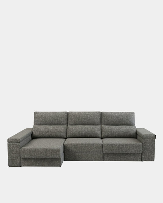 Sofá chaiselongue 3 plazas extensible