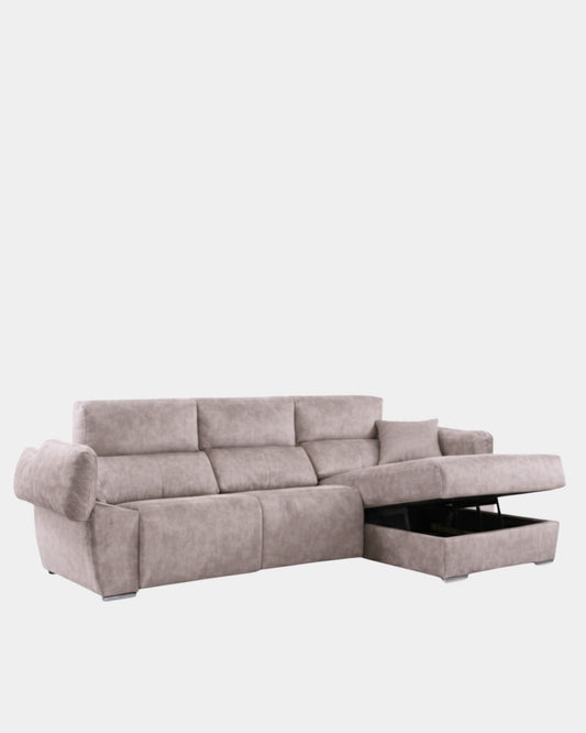 Sofá chaiselongue motorizado relax