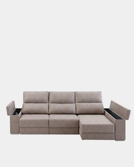 sofá chaiselongue con arcón
