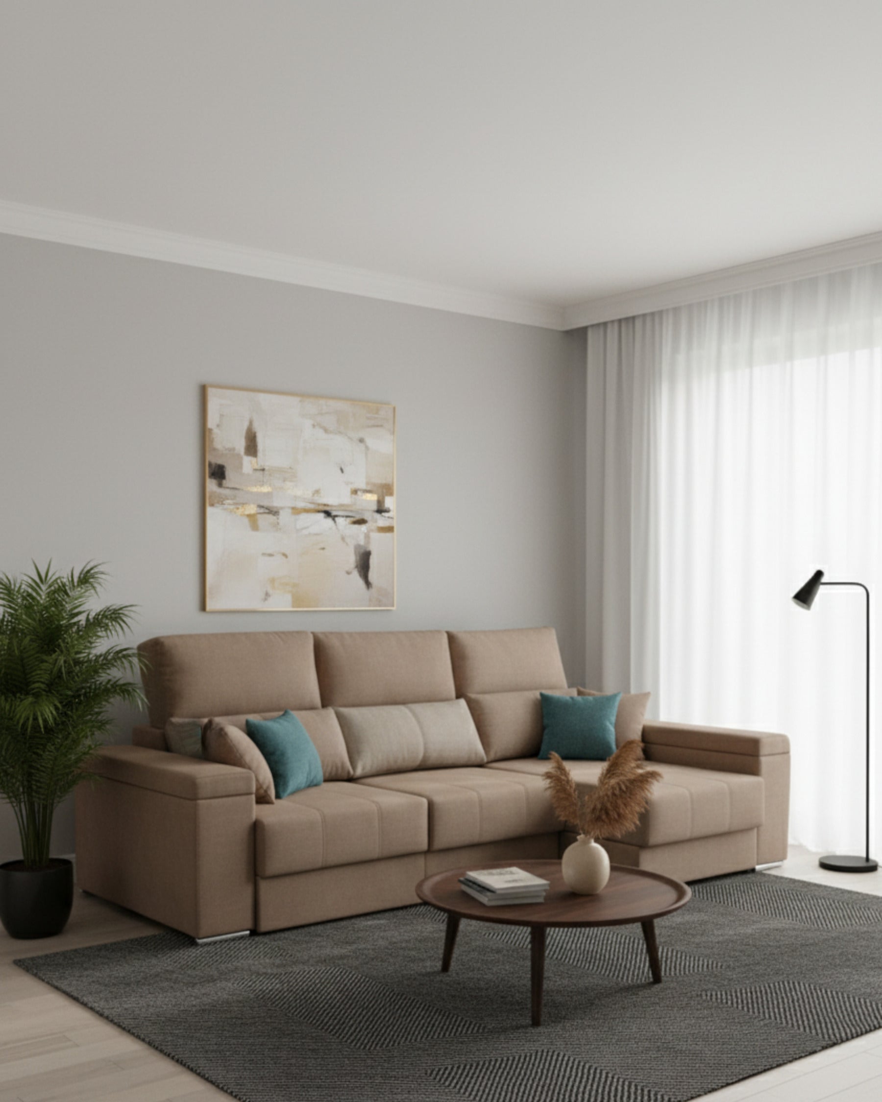 chaiselongue 3 plazas asientos deslizantes