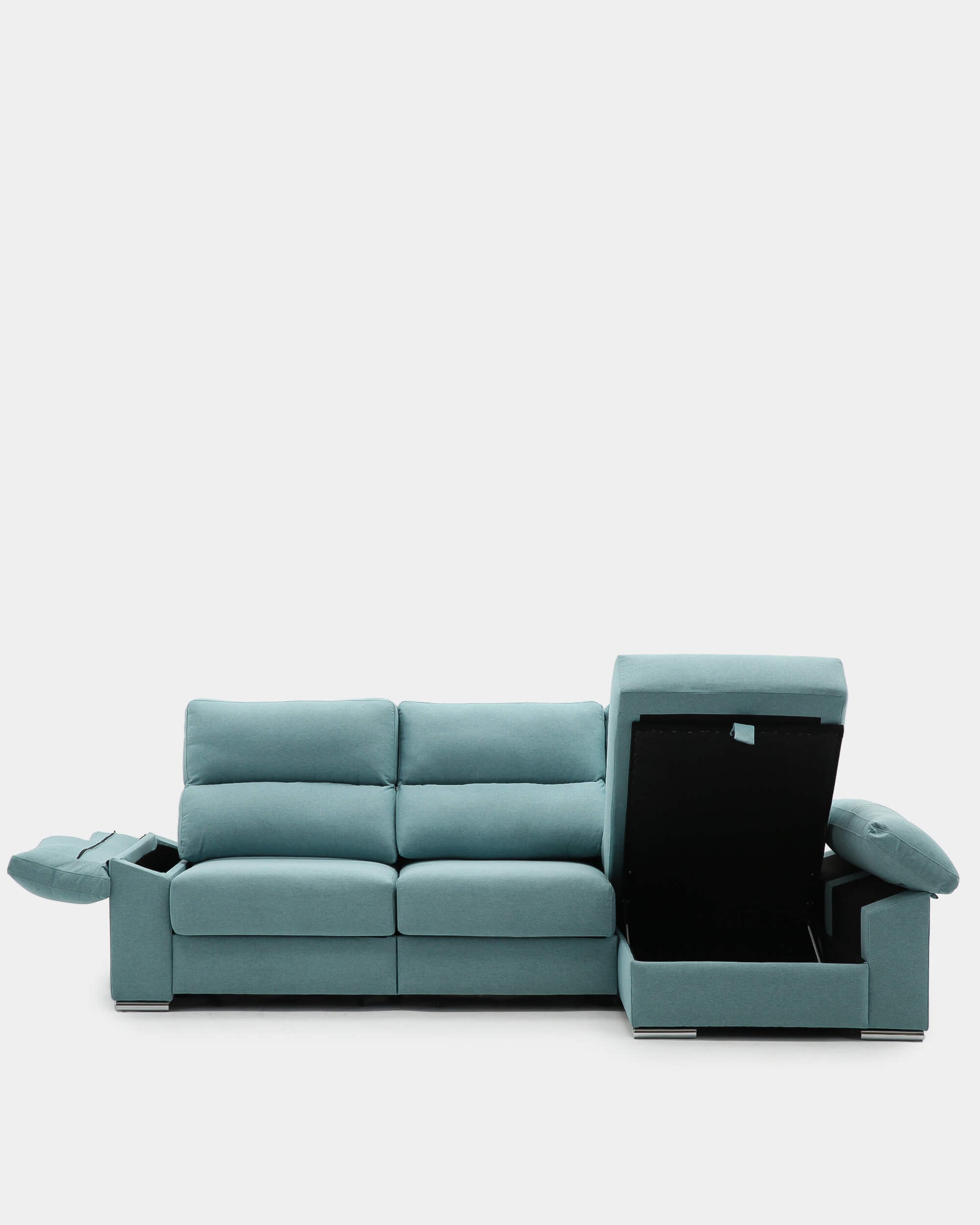 sofá chaiselongue con arcón
