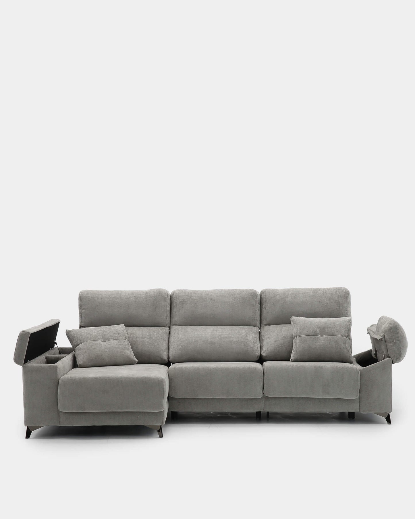 Sofá chaiselongue con almacenaje