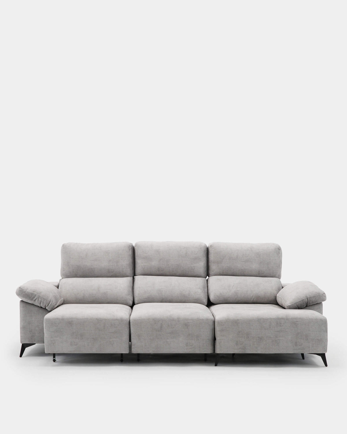 sofá chaiselongue gris claro