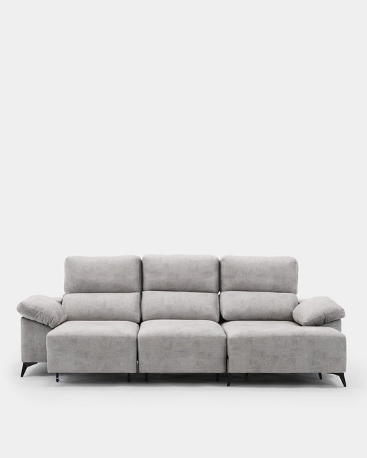 sofá chaiselongue gris claro