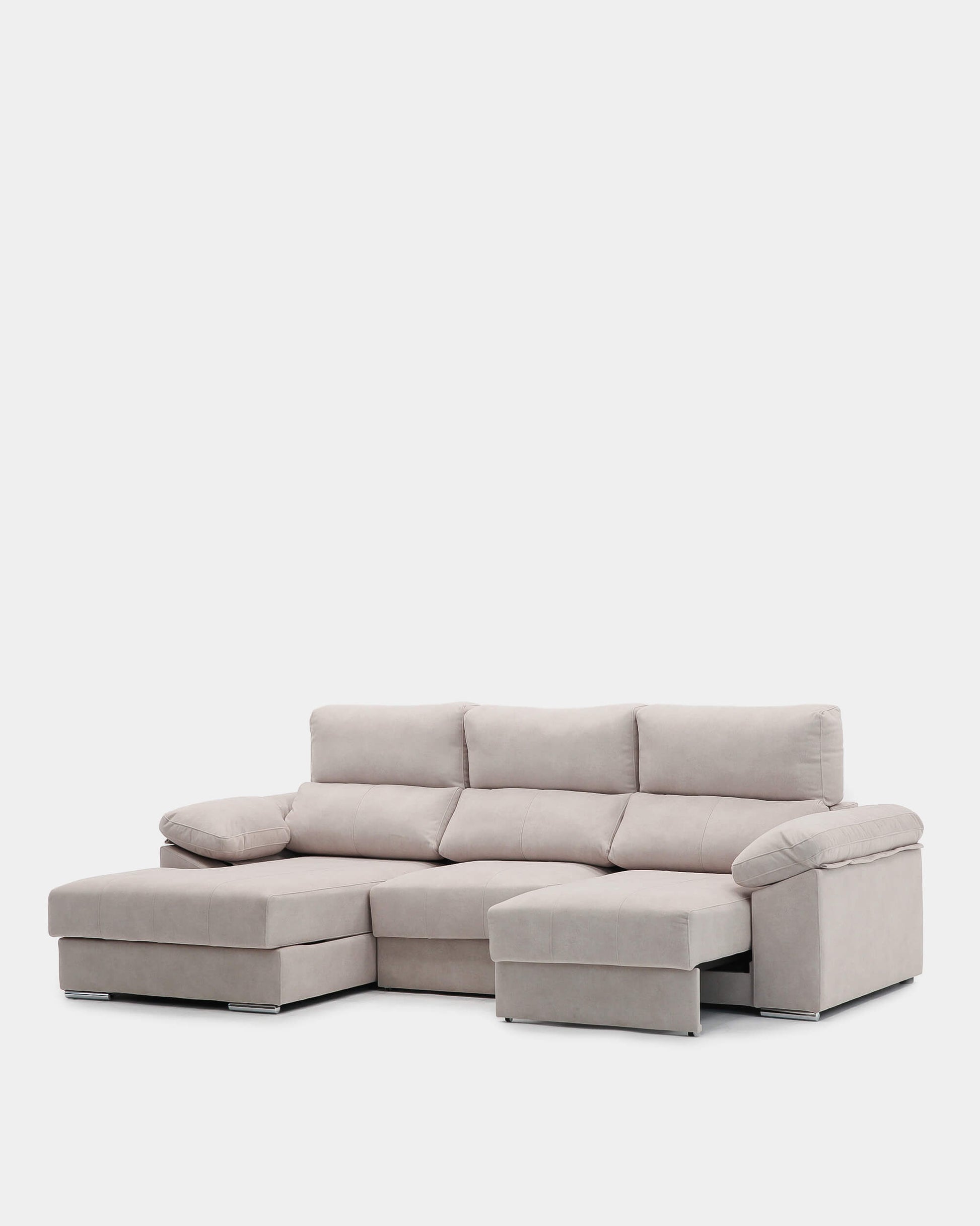sofá chaiselongue con almacenaje