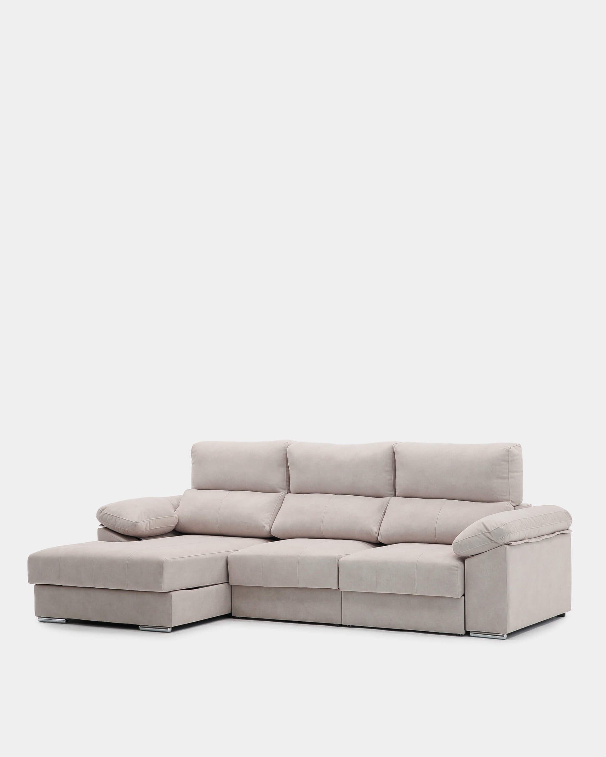 sofá chaiselongue con almacenaje