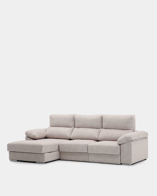 sofá chaiselongue con almacenaje