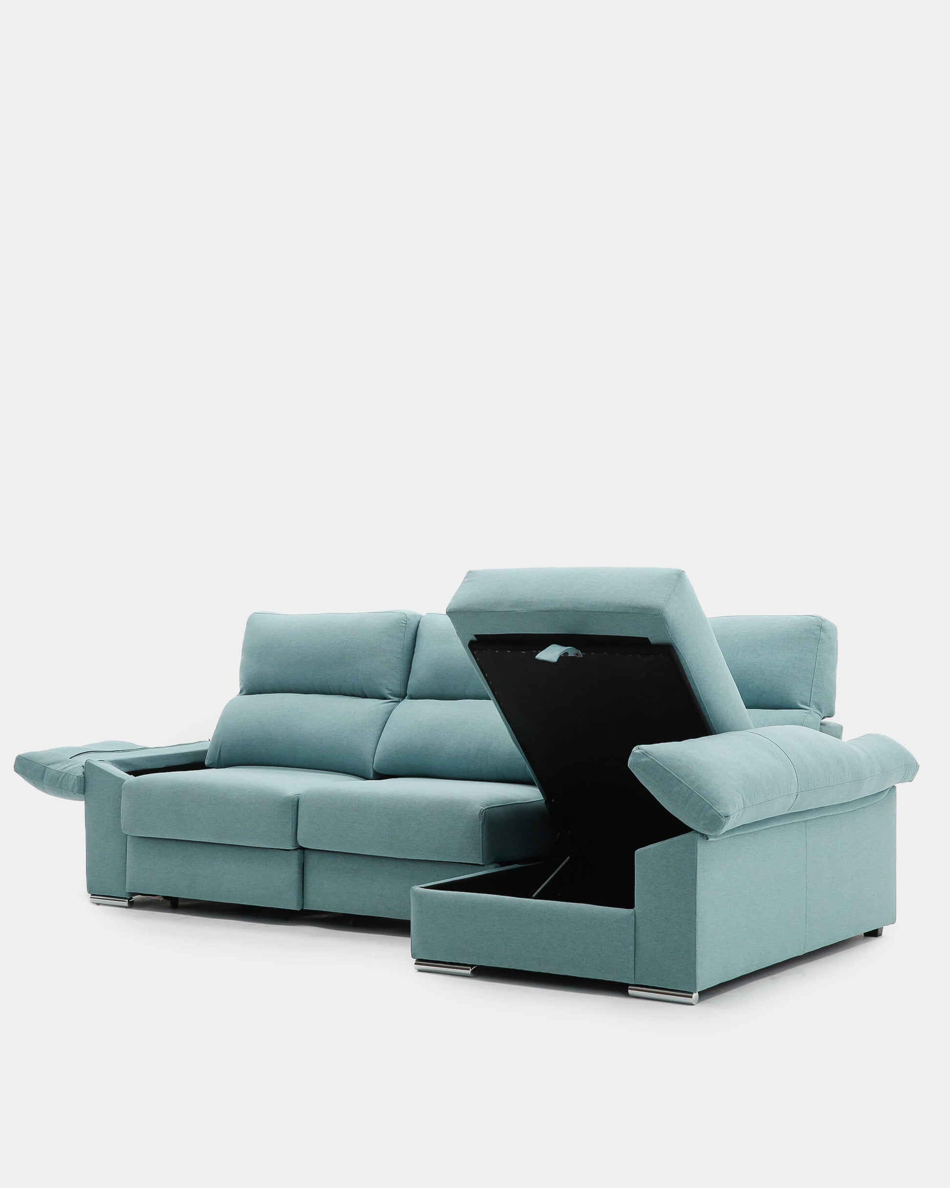 sofá chaiselongue con arcón