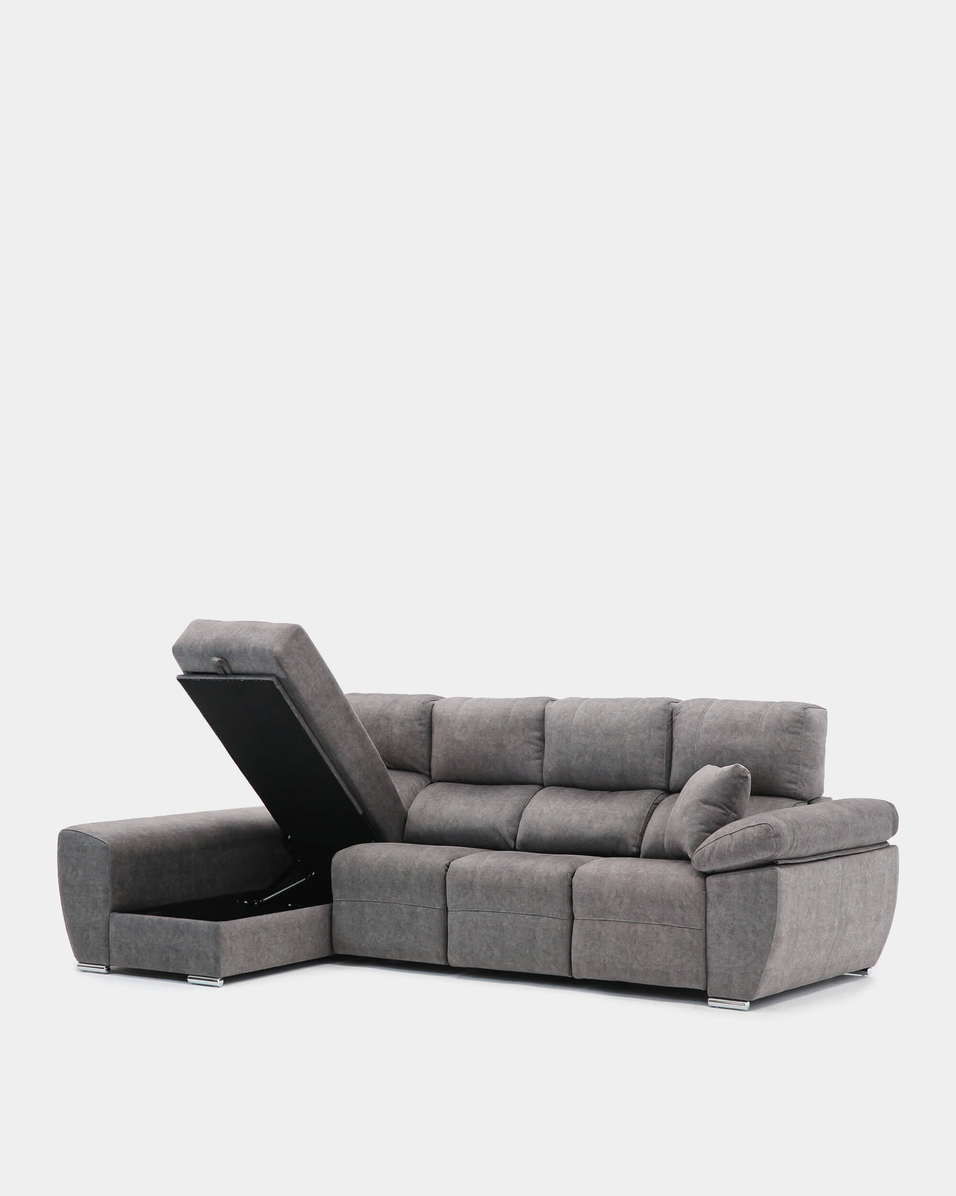 Sofá chaiselongue relax con arcón