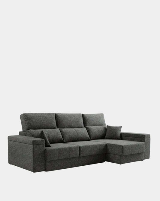 Sofá chaiselongue 3 plazas extensible