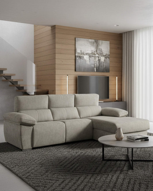 Sofá chaiselongue 3 plazas