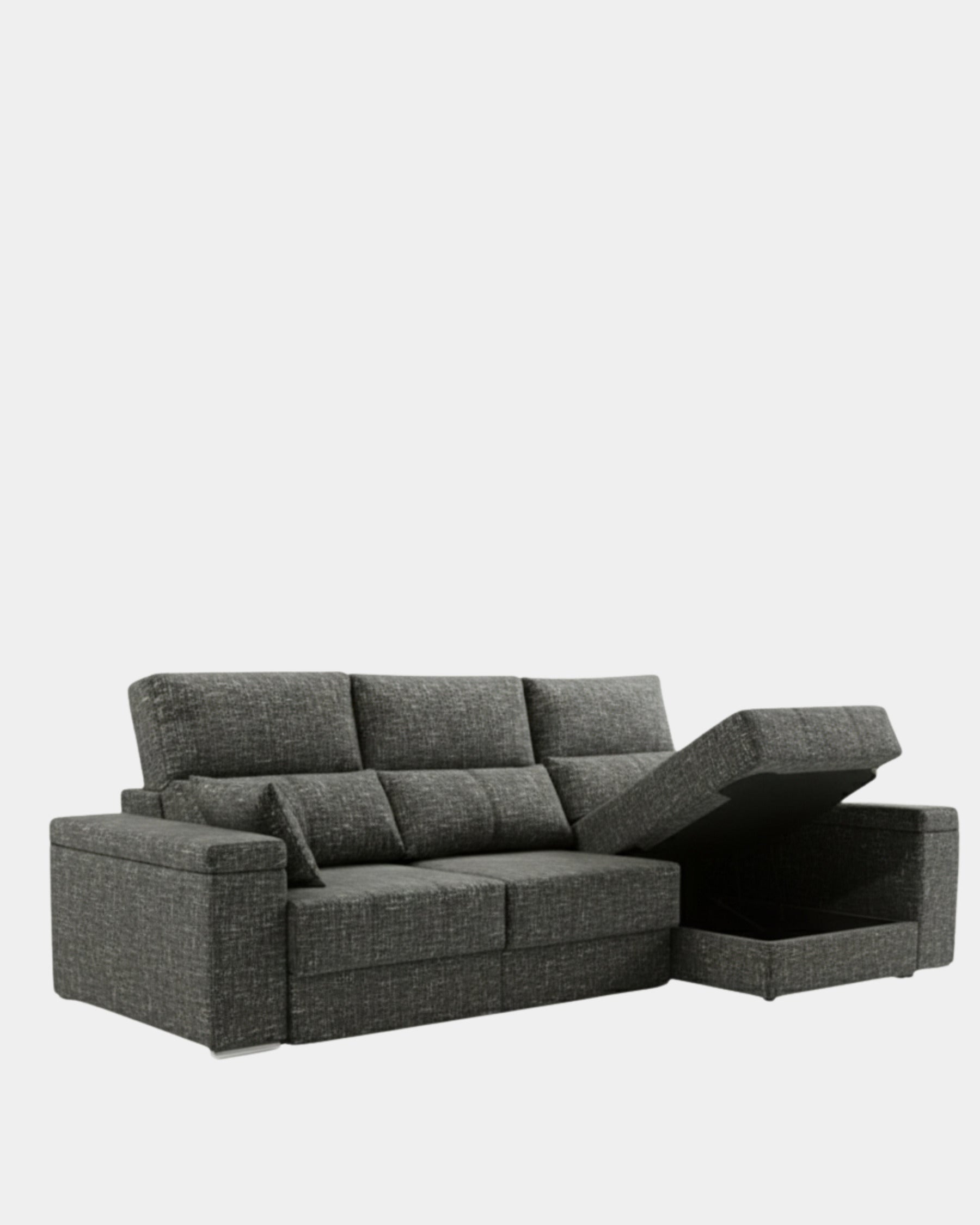 Sofá chaiselongue 3 plazas extensible