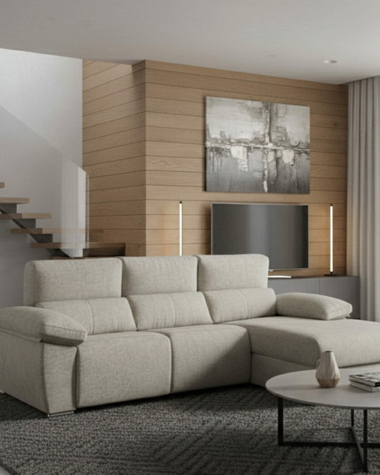 Sofá chaiselongue 3 plazas