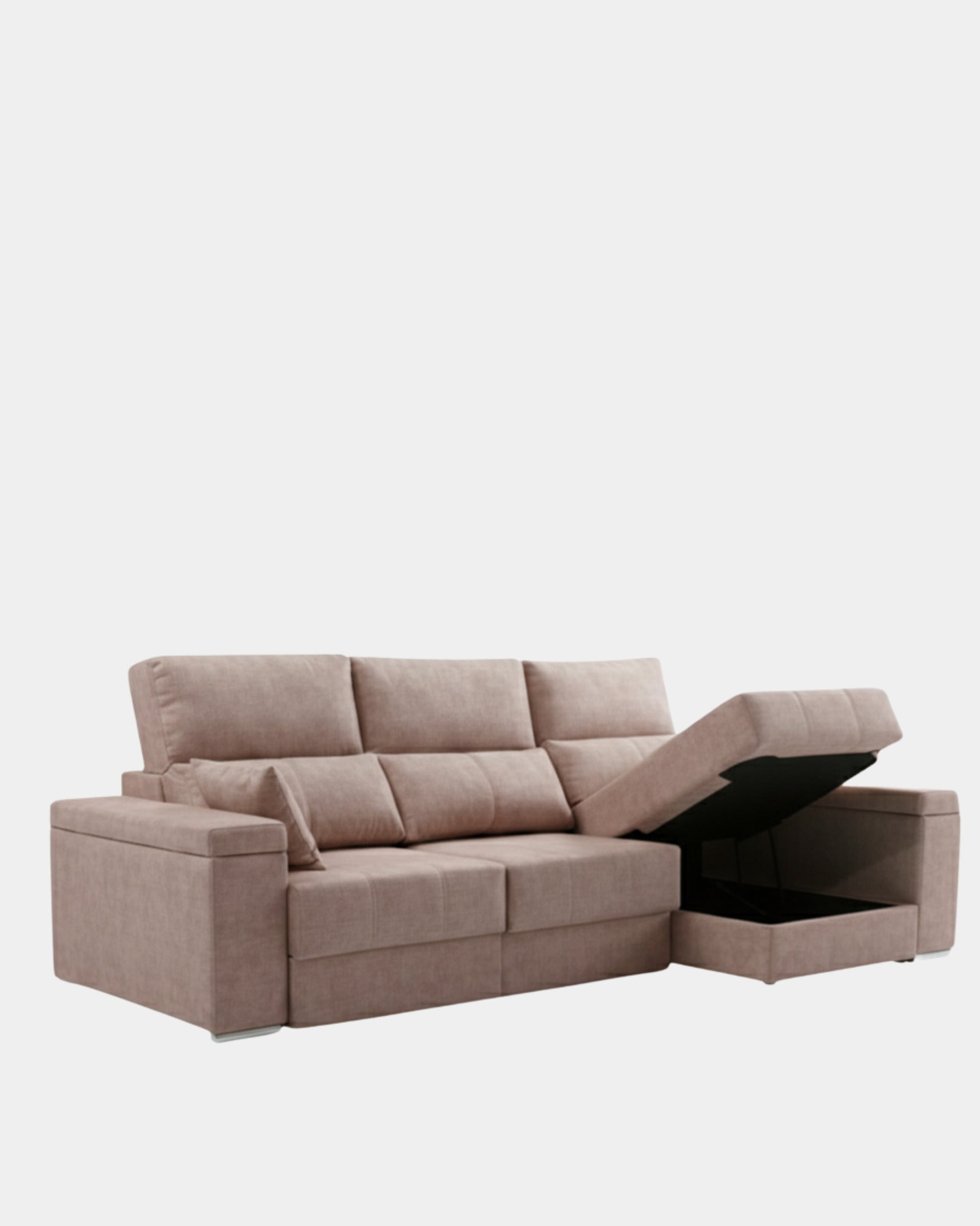 sofá chaiselongue con arcón