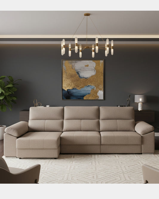 Sofá chaiselongue reversible