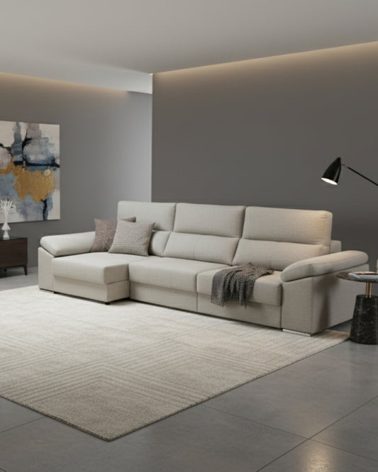 Sofá chaiselongue reversible