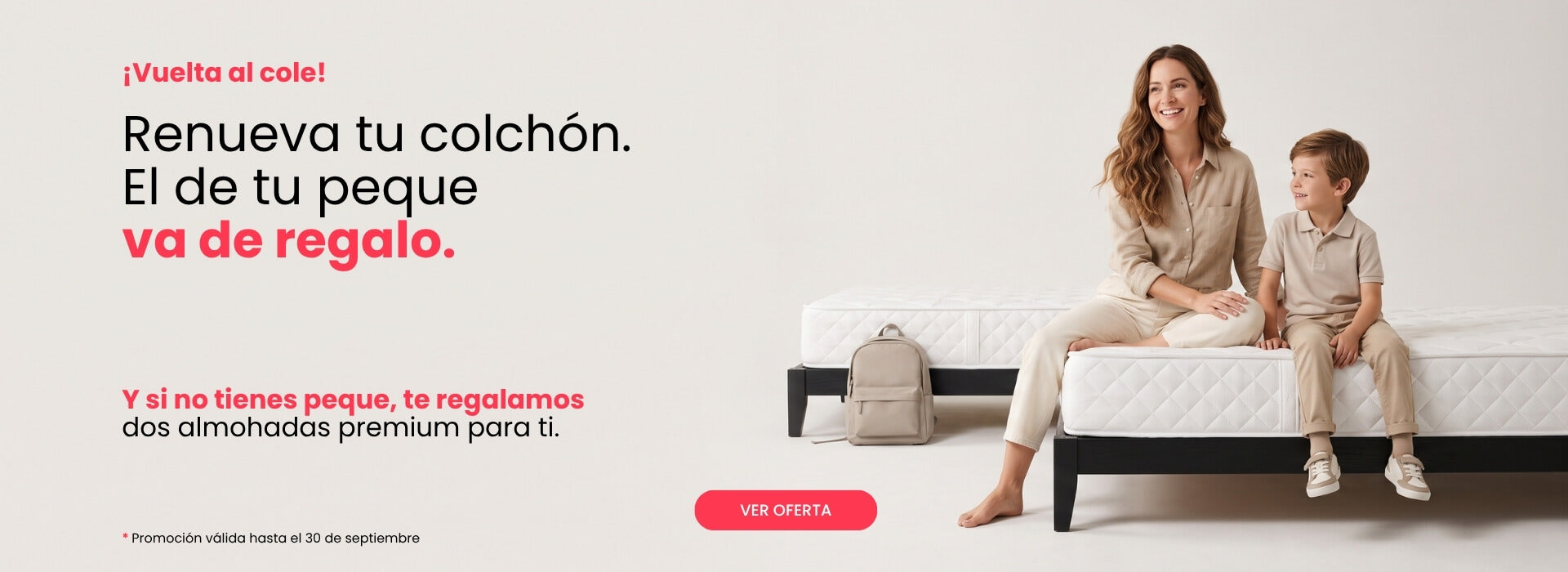 Promoción colchón vuelta al cole