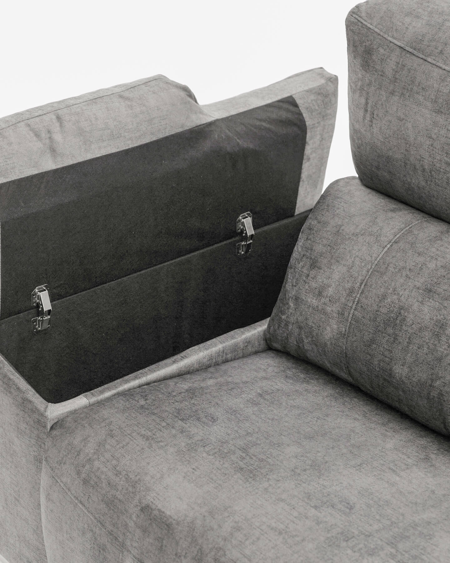 Sofá chaiselongue gris