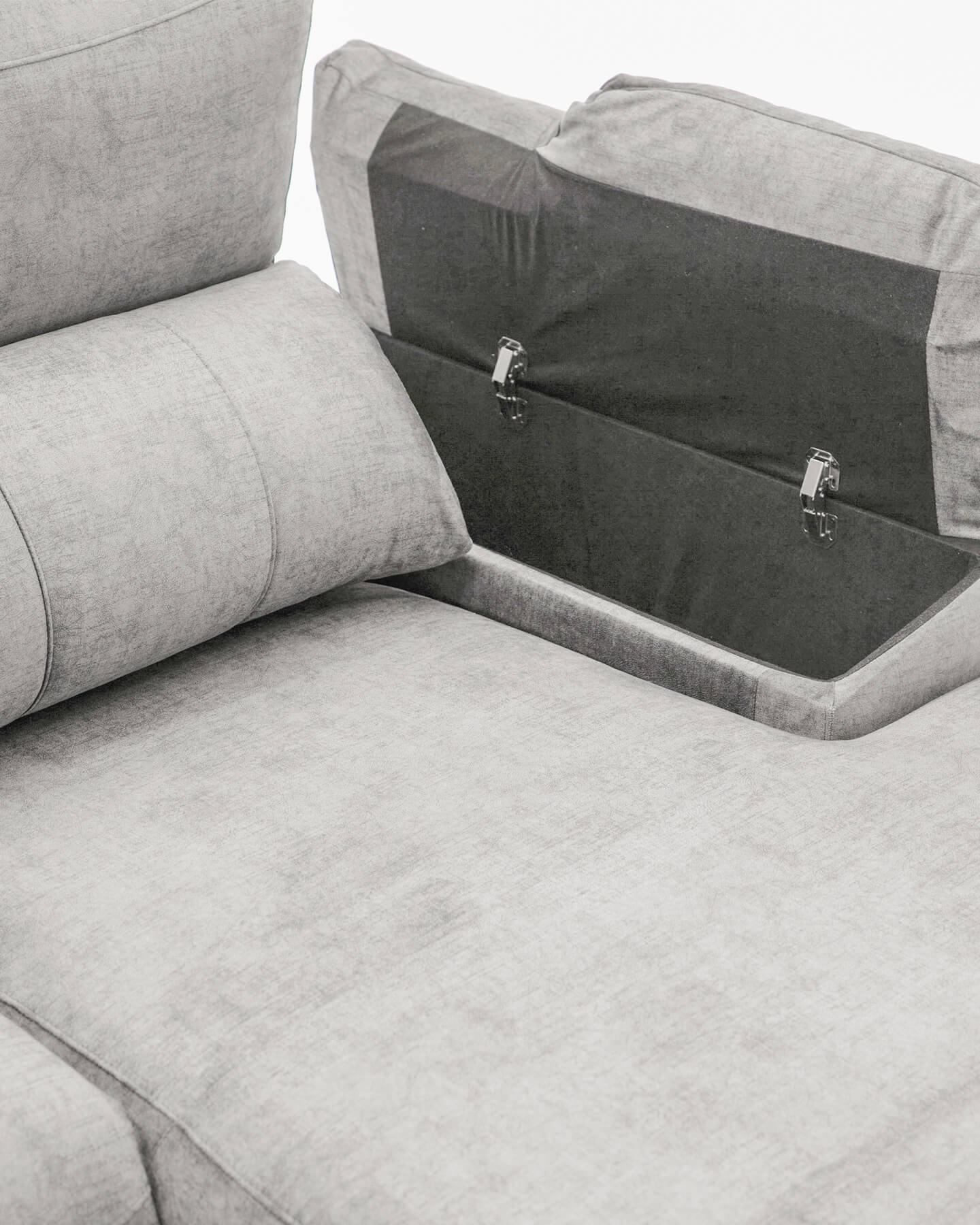 Sofá chaiselongue gris