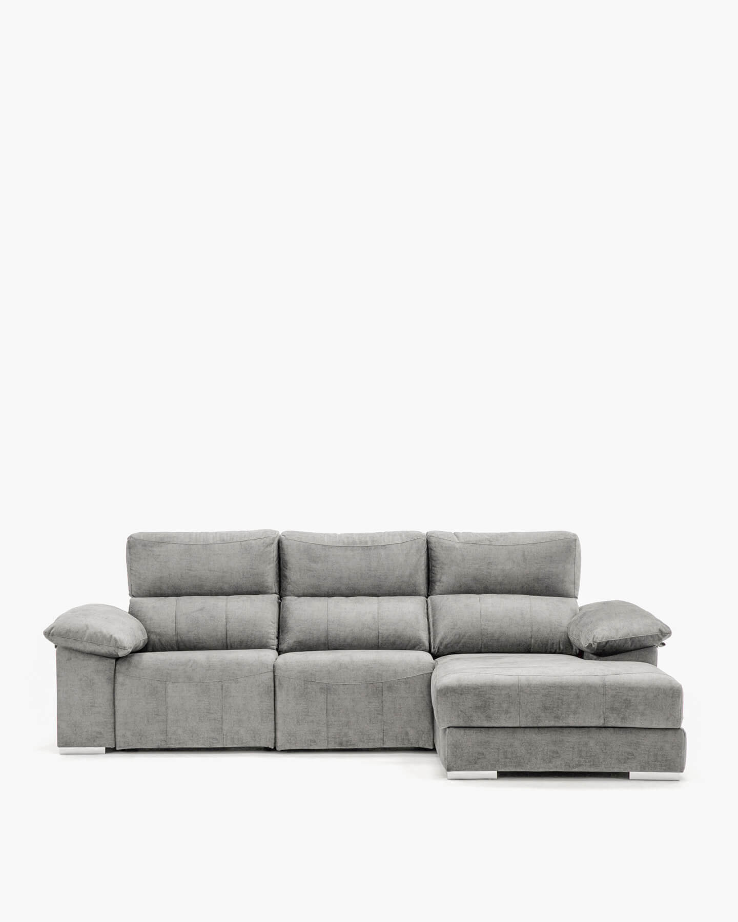Sofá chaiselongue gris