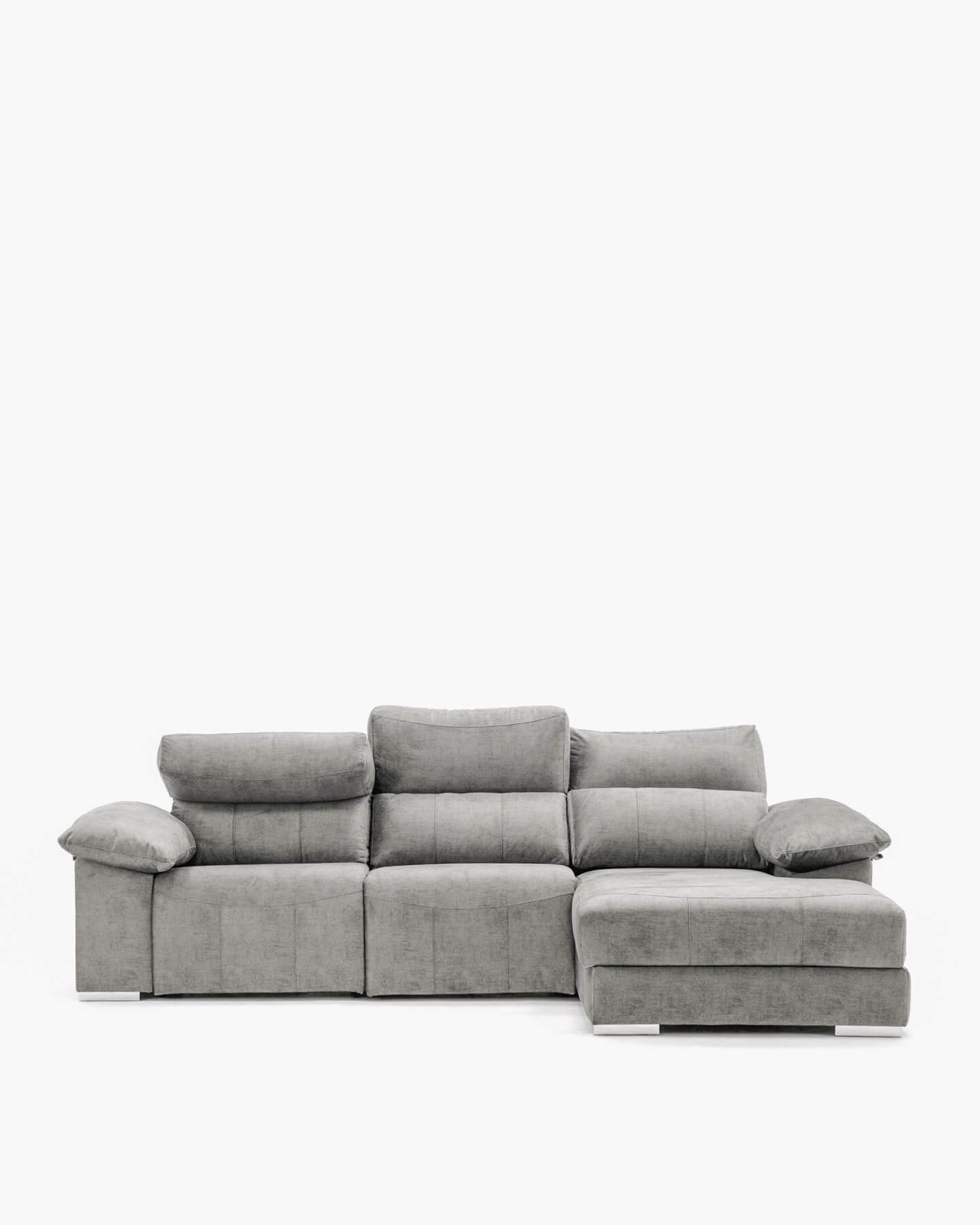 Sofá chaiselongue gris