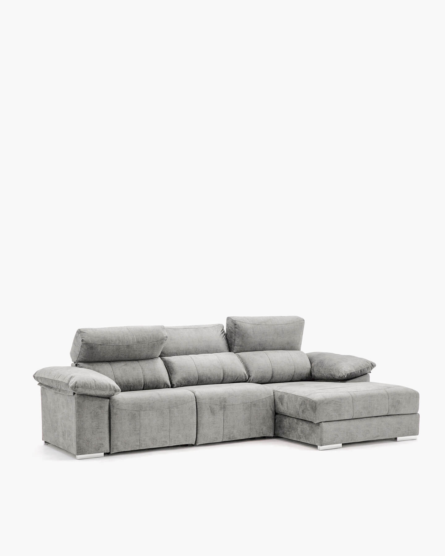 Sofá chaiselongue gris