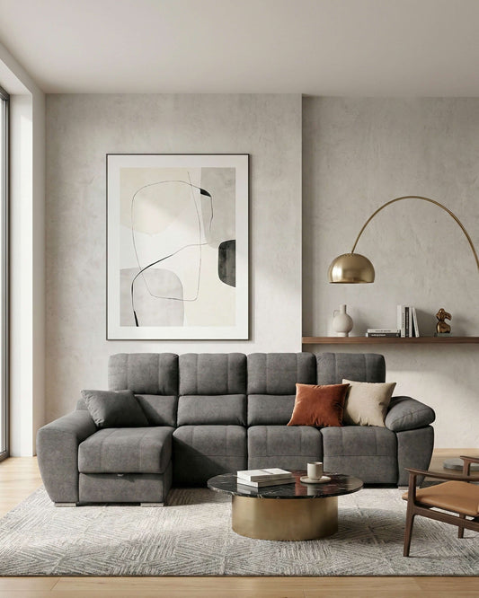 Sofá chaiselongue relax con arcón