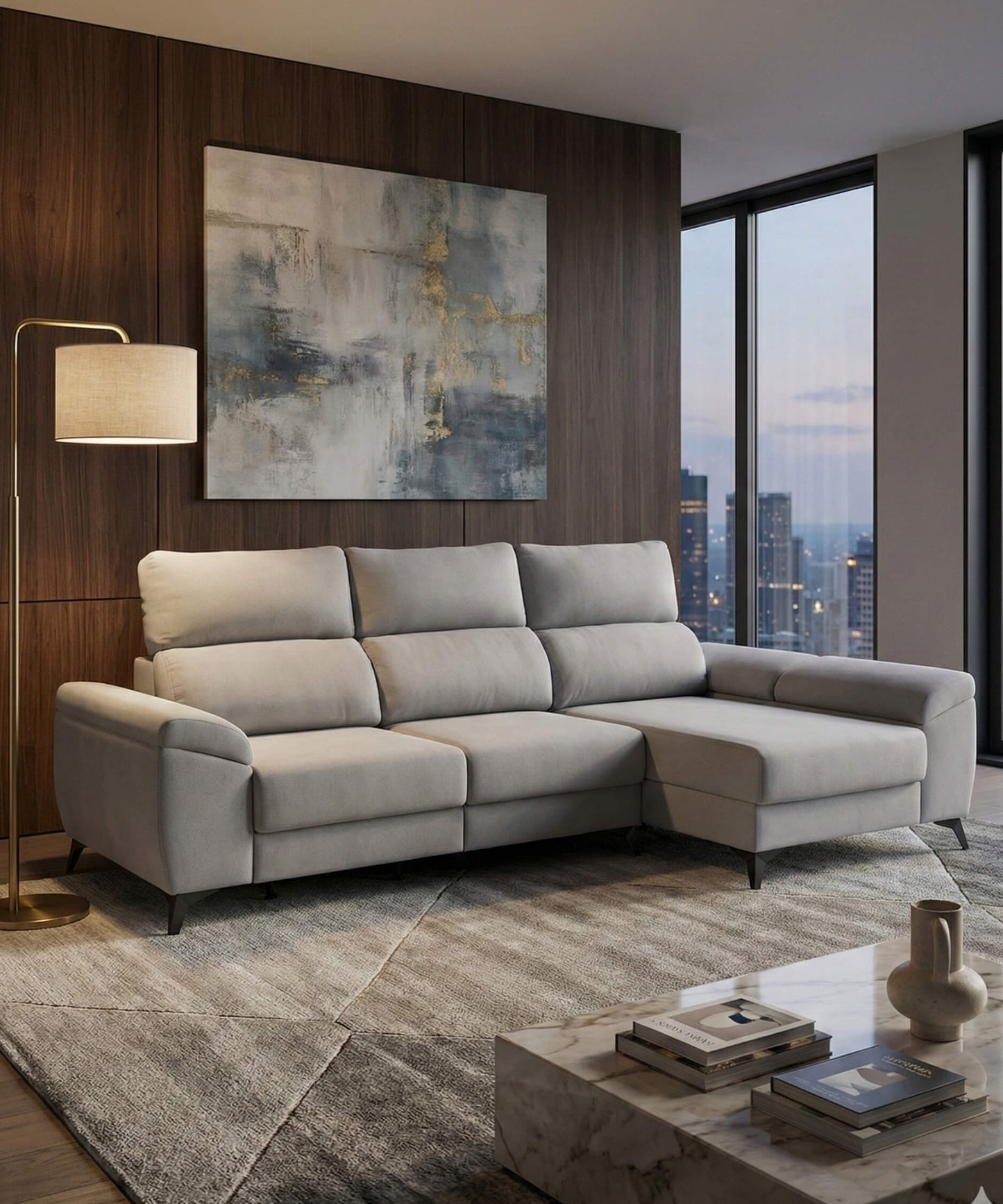 Sofá chaiselongue en liquidación