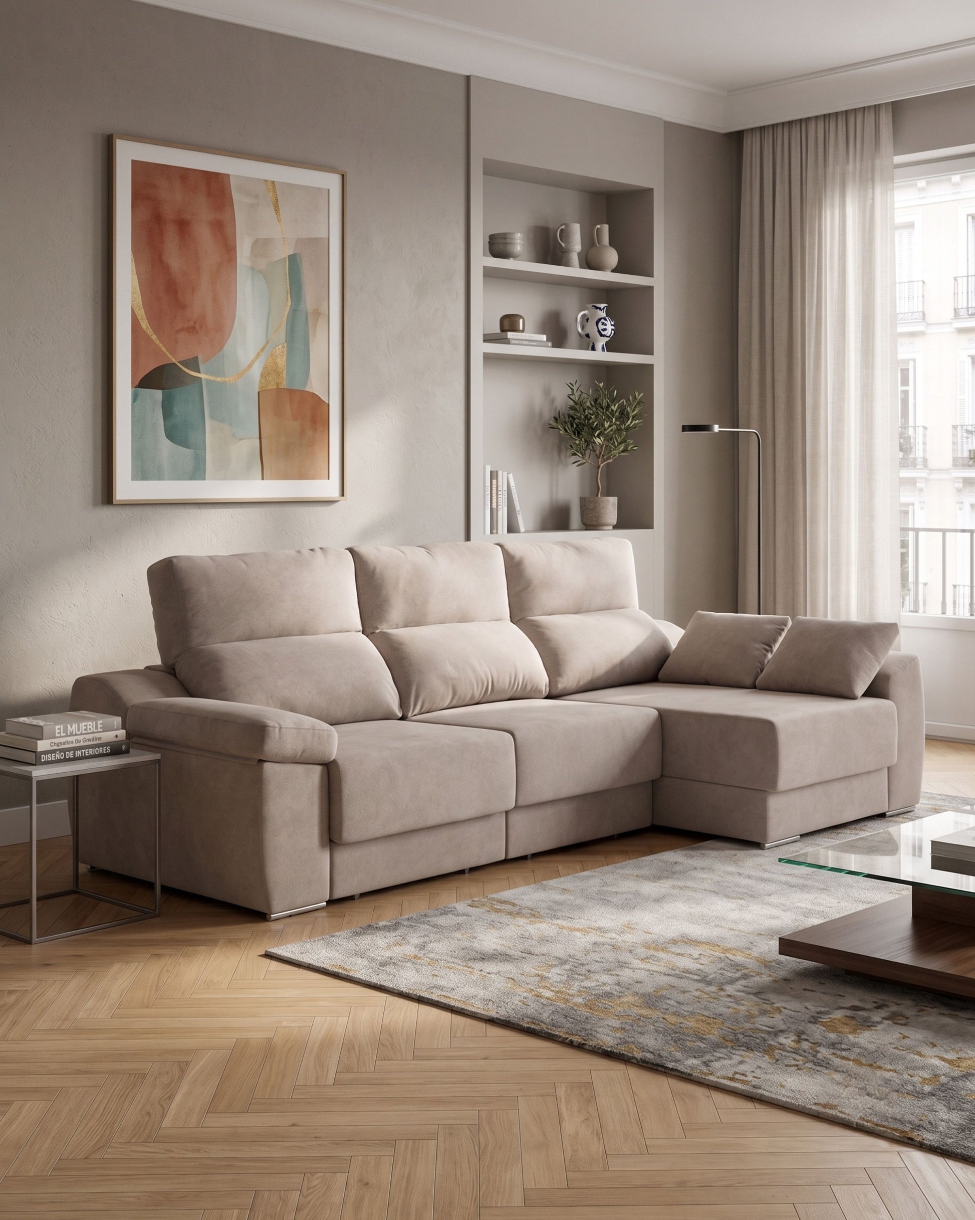 Sofá chaiselongue en liquidación