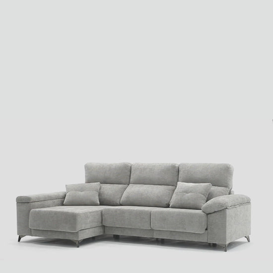 Sofá chaiselongue con almacenaje
