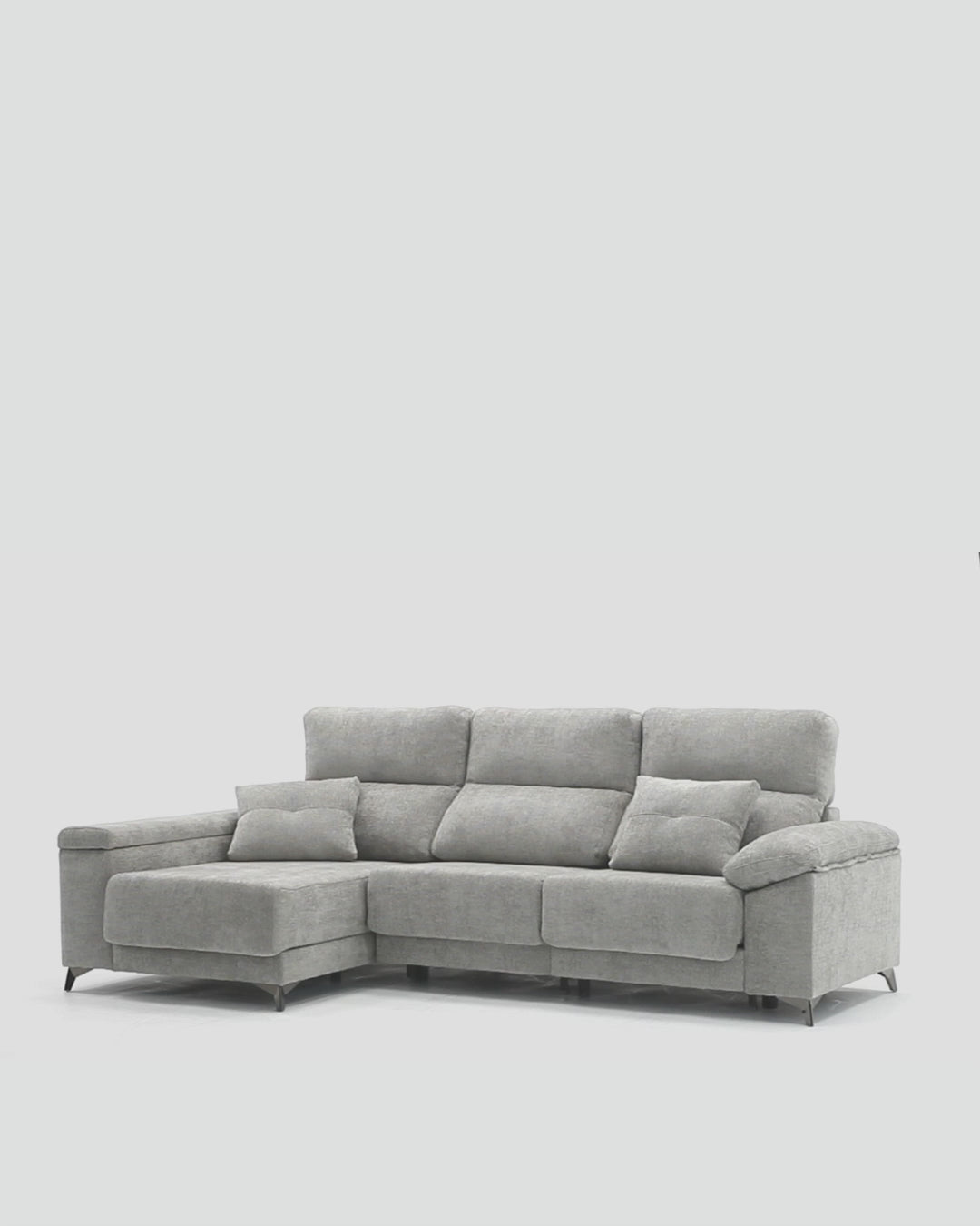 Sofá chaiselongue con almacenaje