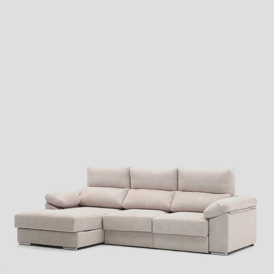 sofá chaiselongue con almacenaje