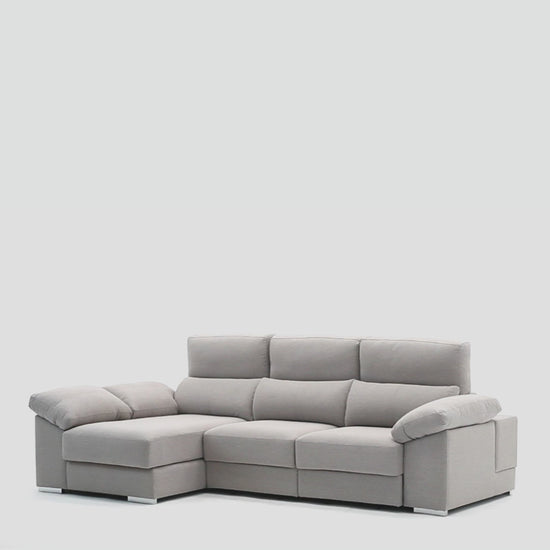 Sofá chaiselongue con arcón